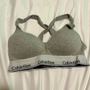Calvin Klein Heather Gray Women's Bra